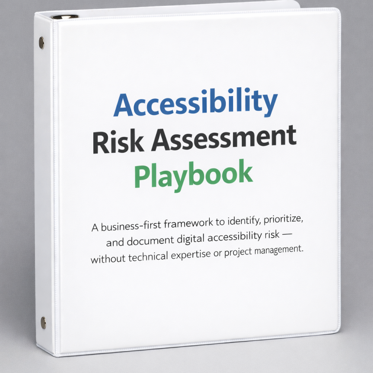 Accessibility Risk Assessment Playbook™ – 508 Help Desk